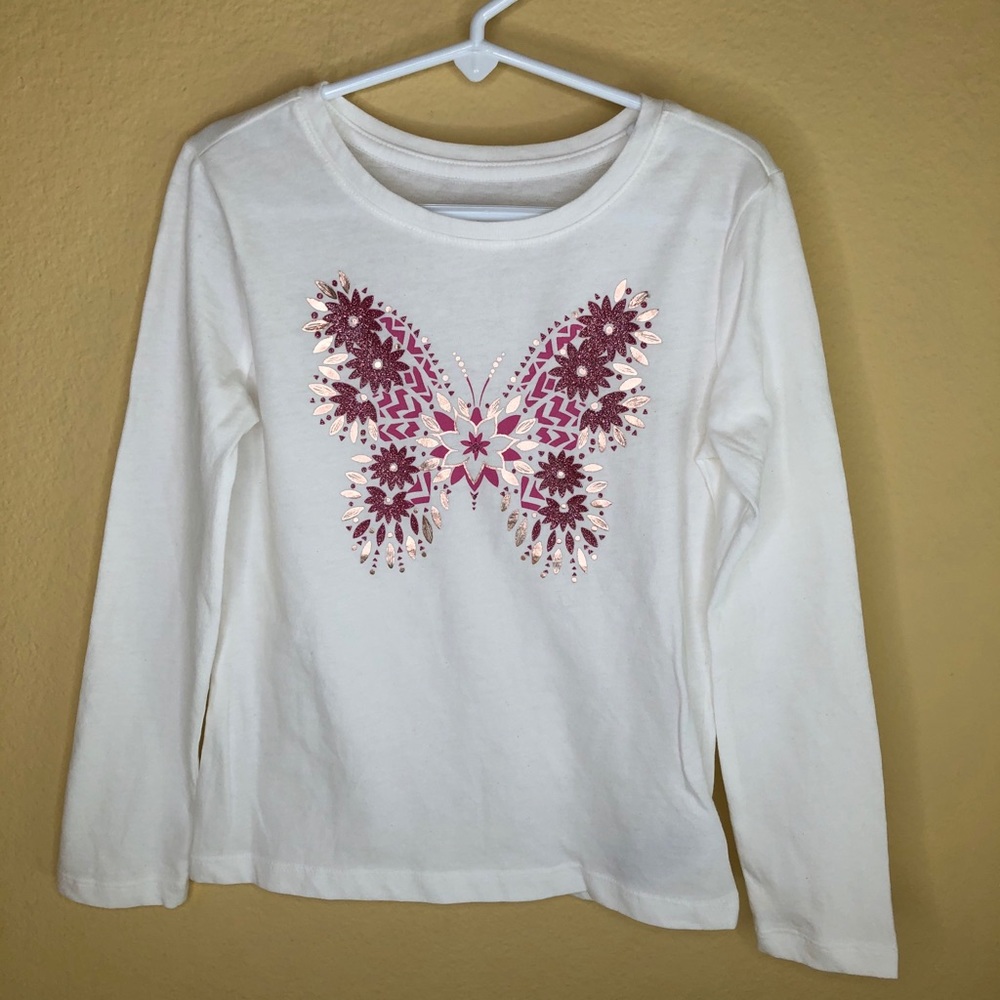 Gap Girls Butterfly Shirt NWT